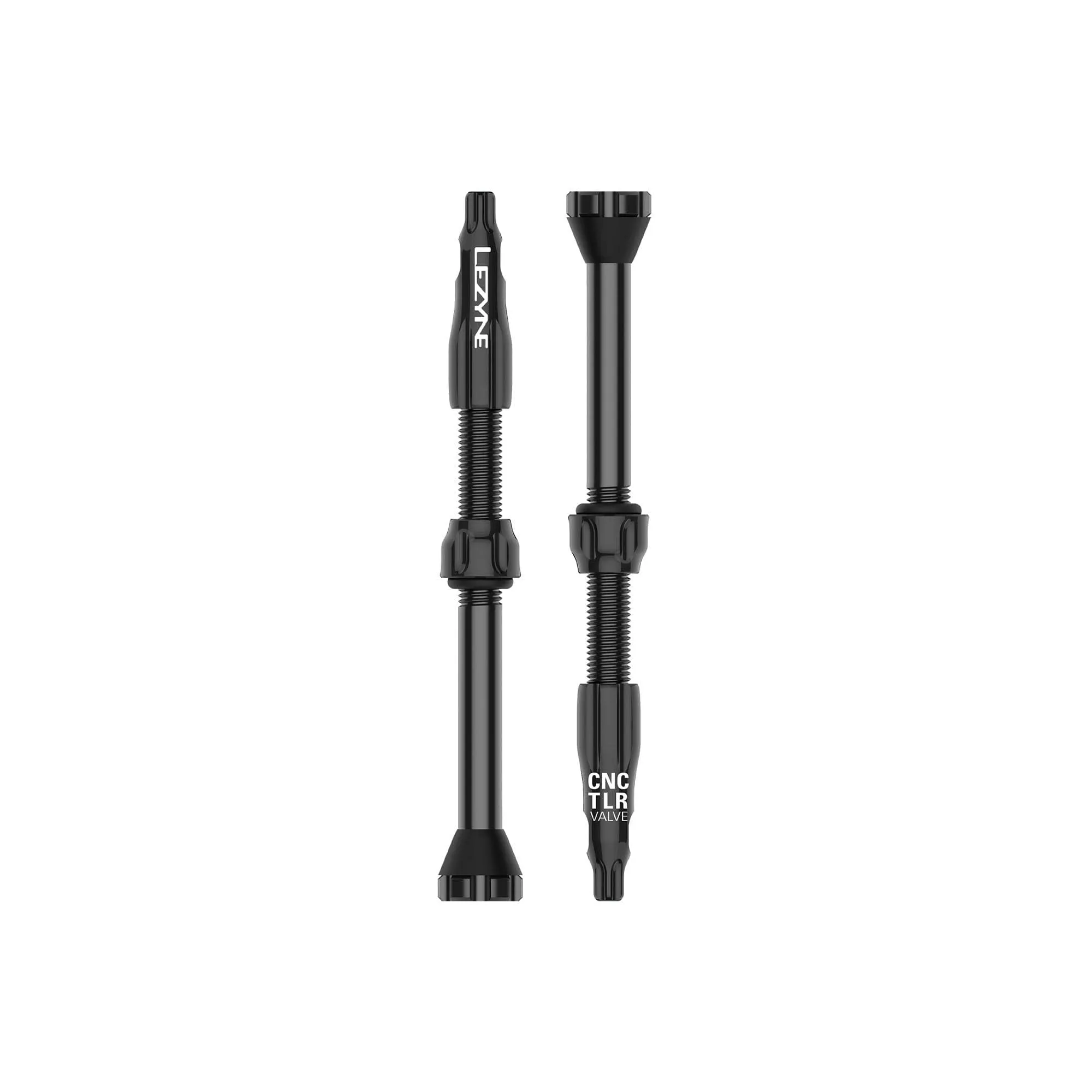Lezyne CNC TLR Valves (Pair) 60mm  Black