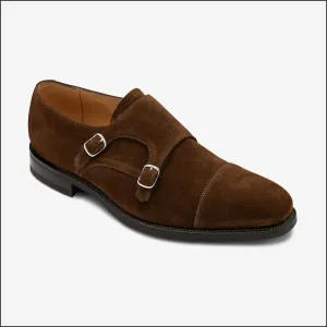 Loake Cannon Brown Suede Buckle Monk Shoe Size 7 Only/