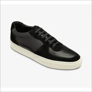 Loake Rush Black Leather and Suede Trainer@
