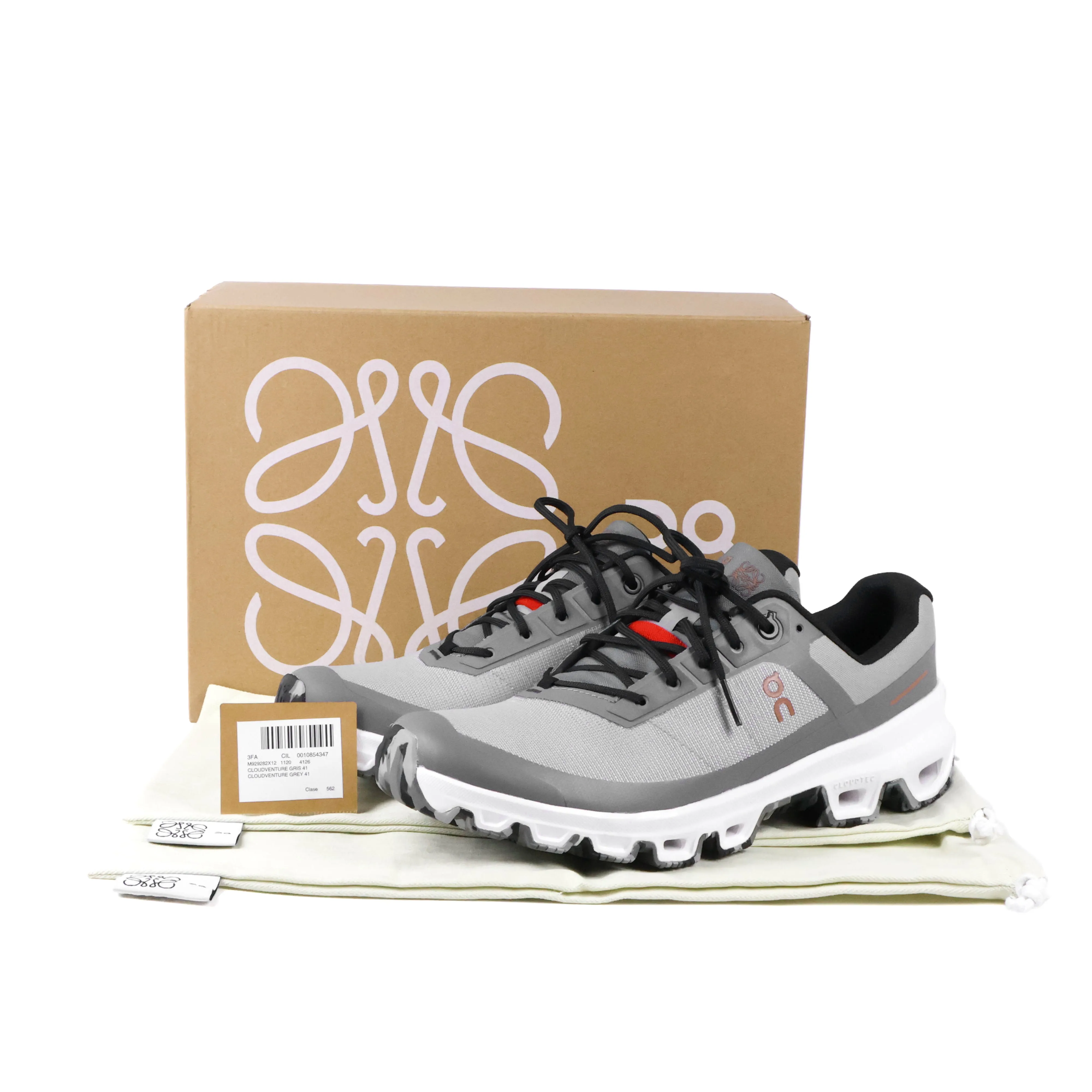 Loewe x on Cloudventure Sneakers Gris Grey 41