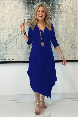 Long Sleeves Total Comfort Dress - Blue