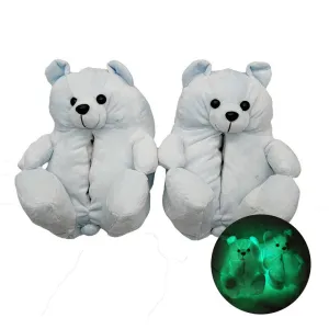 Luminous Teddy Bear Slippers: Cozy, Stylish, New Arrival!