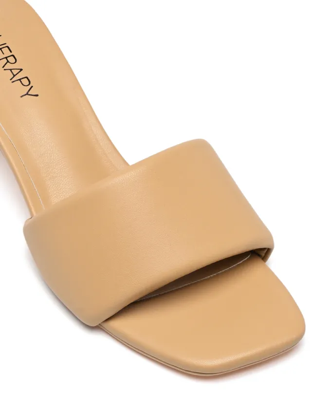 Luxe Mule Heel - Caramel
