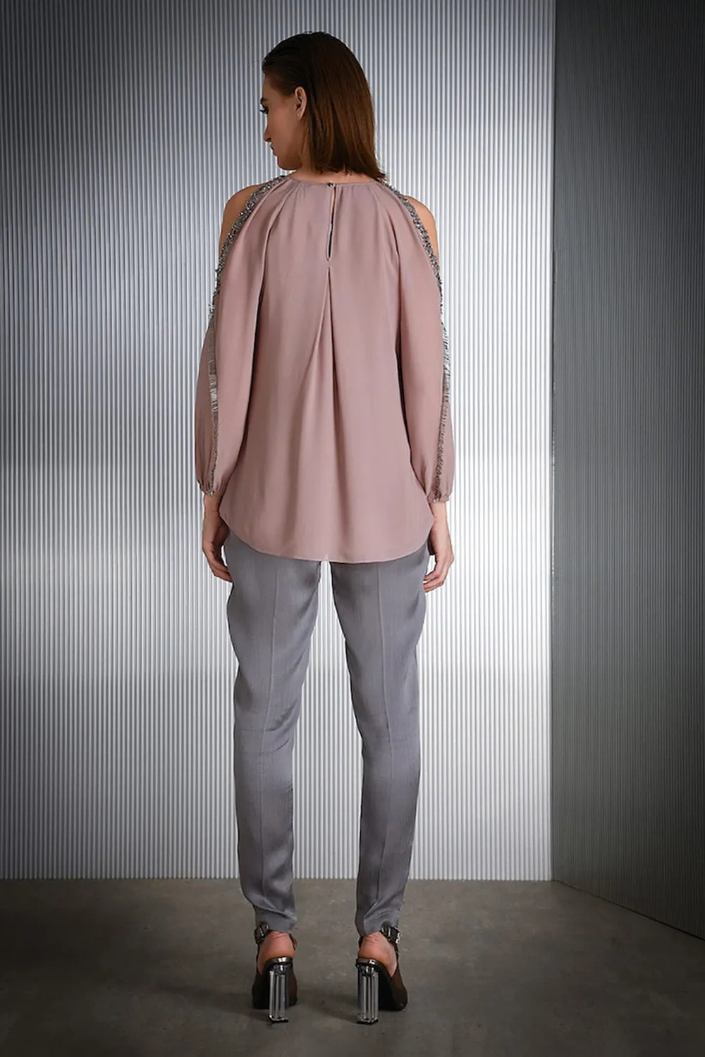 Mauve Embellished Top