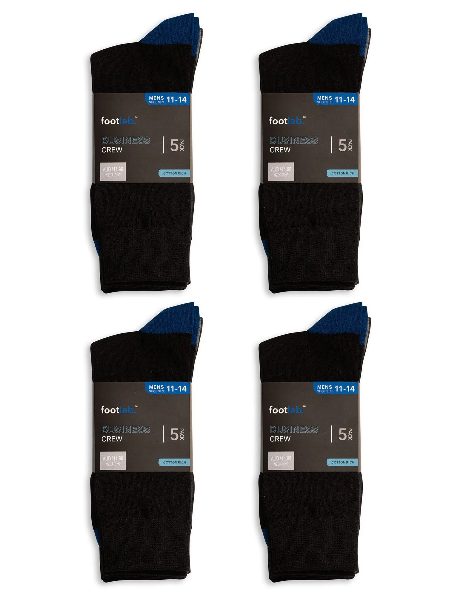 Mens 20 pack socks business crew