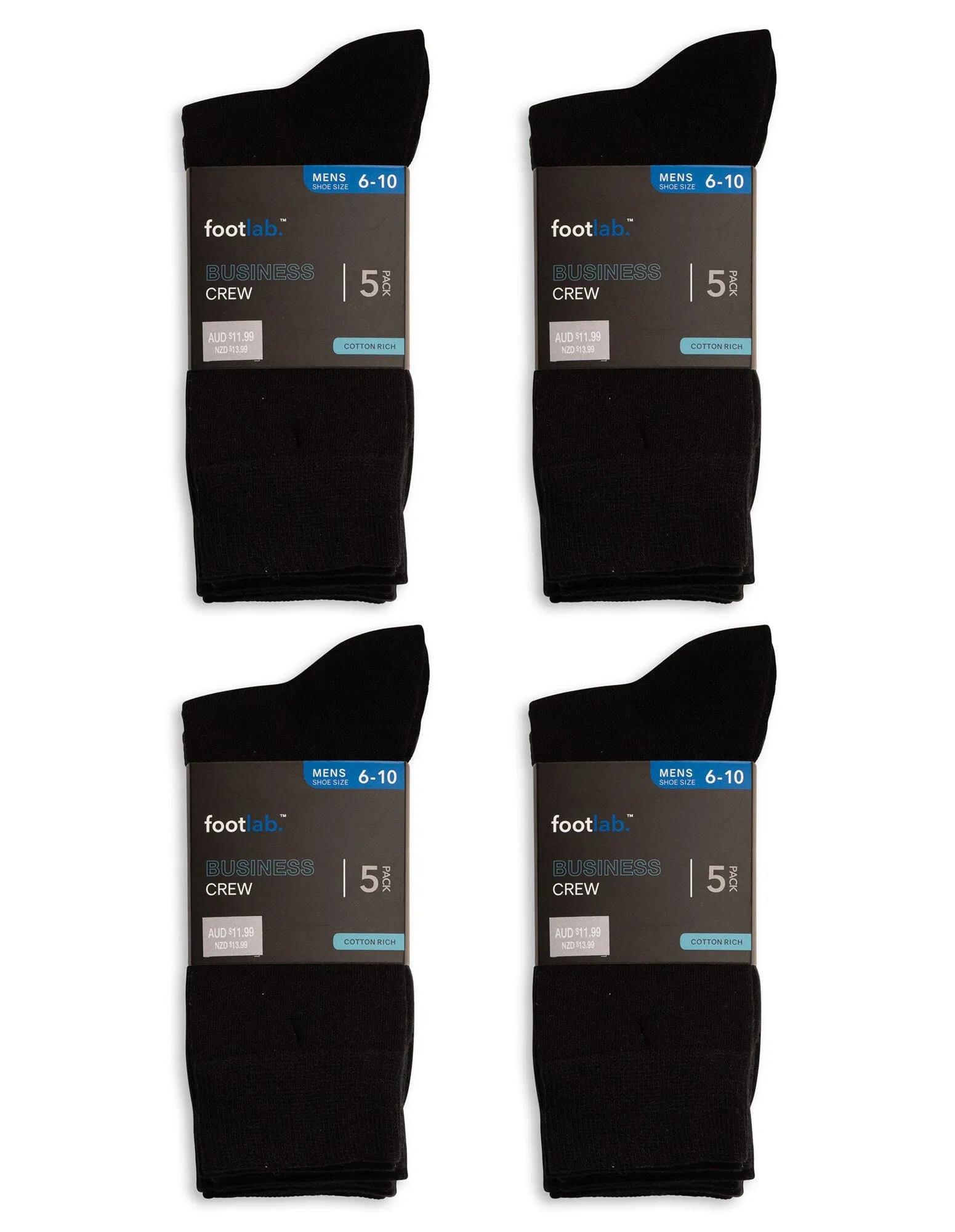Mens 20 pack socks business crew