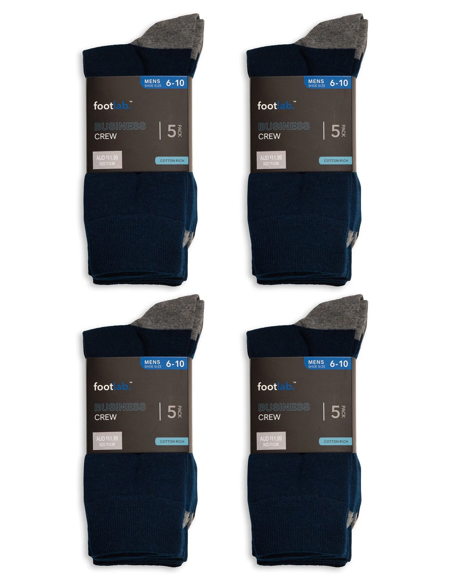 Mens 20 pack socks business crew