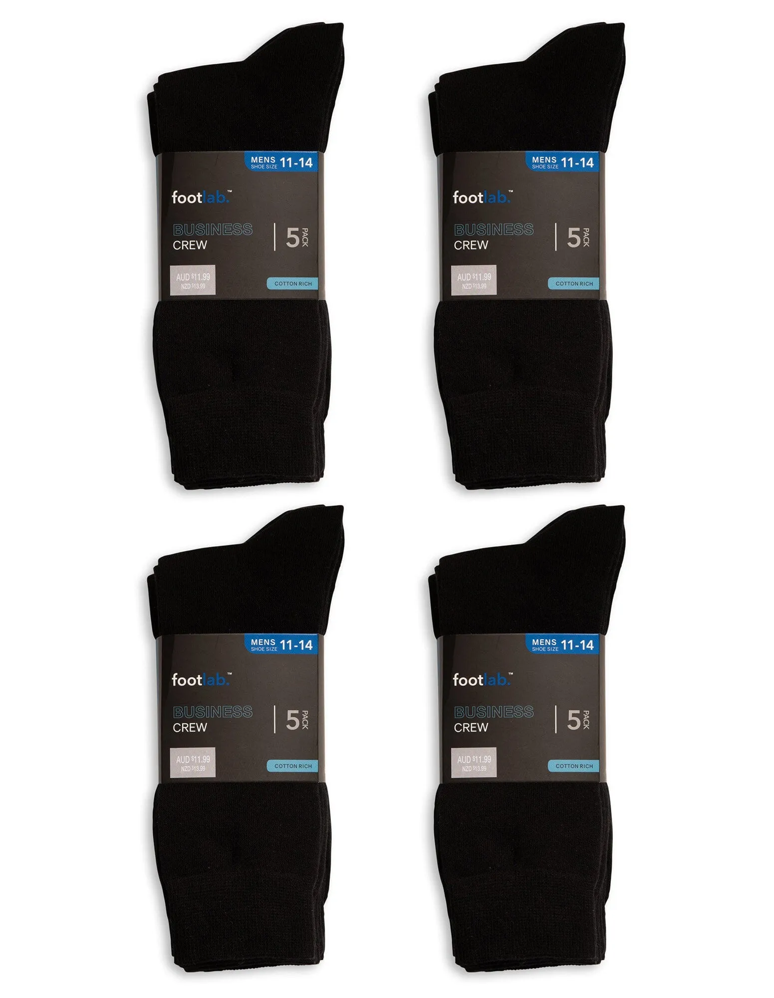 Mens 20 pack socks business crew
