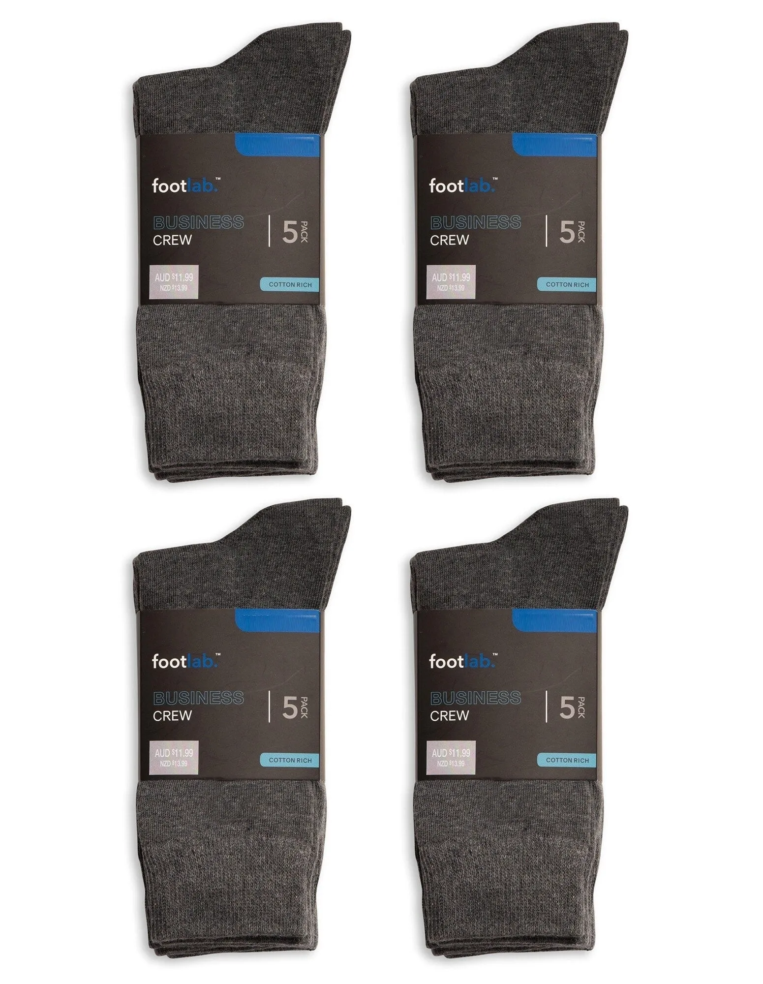 Mens 20 pack socks business crew