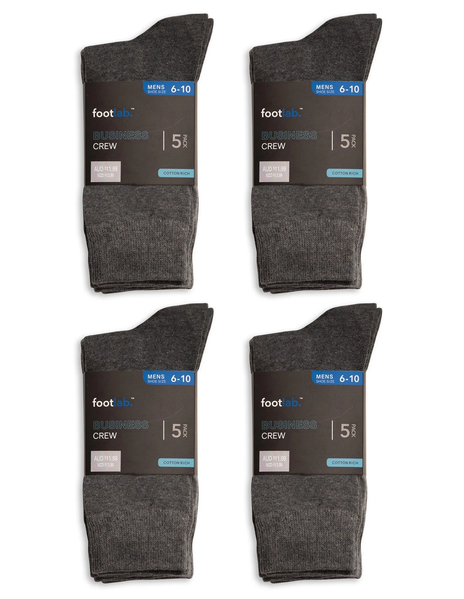 Mens 20 pack socks business crew