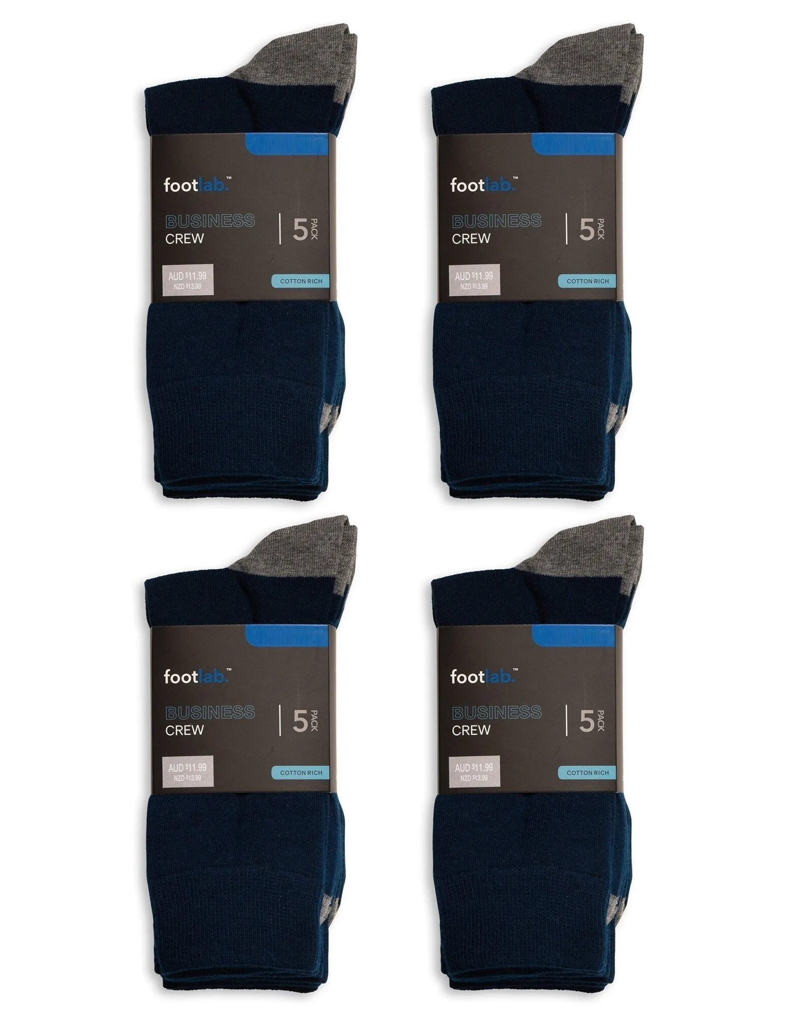 Mens 20 pack socks business crew