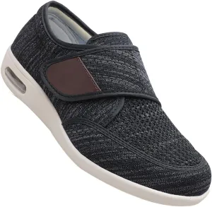 Men's Edema Shoes for Swollen Feet - Slip-On Wide Fit Trainers for Gym, Sports & Daily Wear