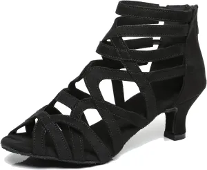 Minishion Ankle Dancing Heels Peep Toe Club Party Ankle Sandals Shoes