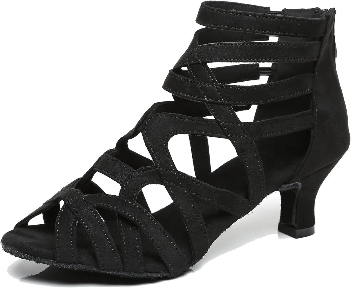 Minishion Ankle Dancing Heels Peep Toe Club Party Ankle Sandals Shoes