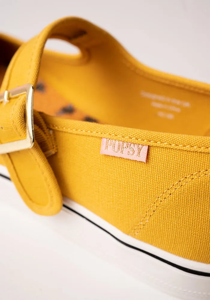 Mustard Mary Jane Pumps