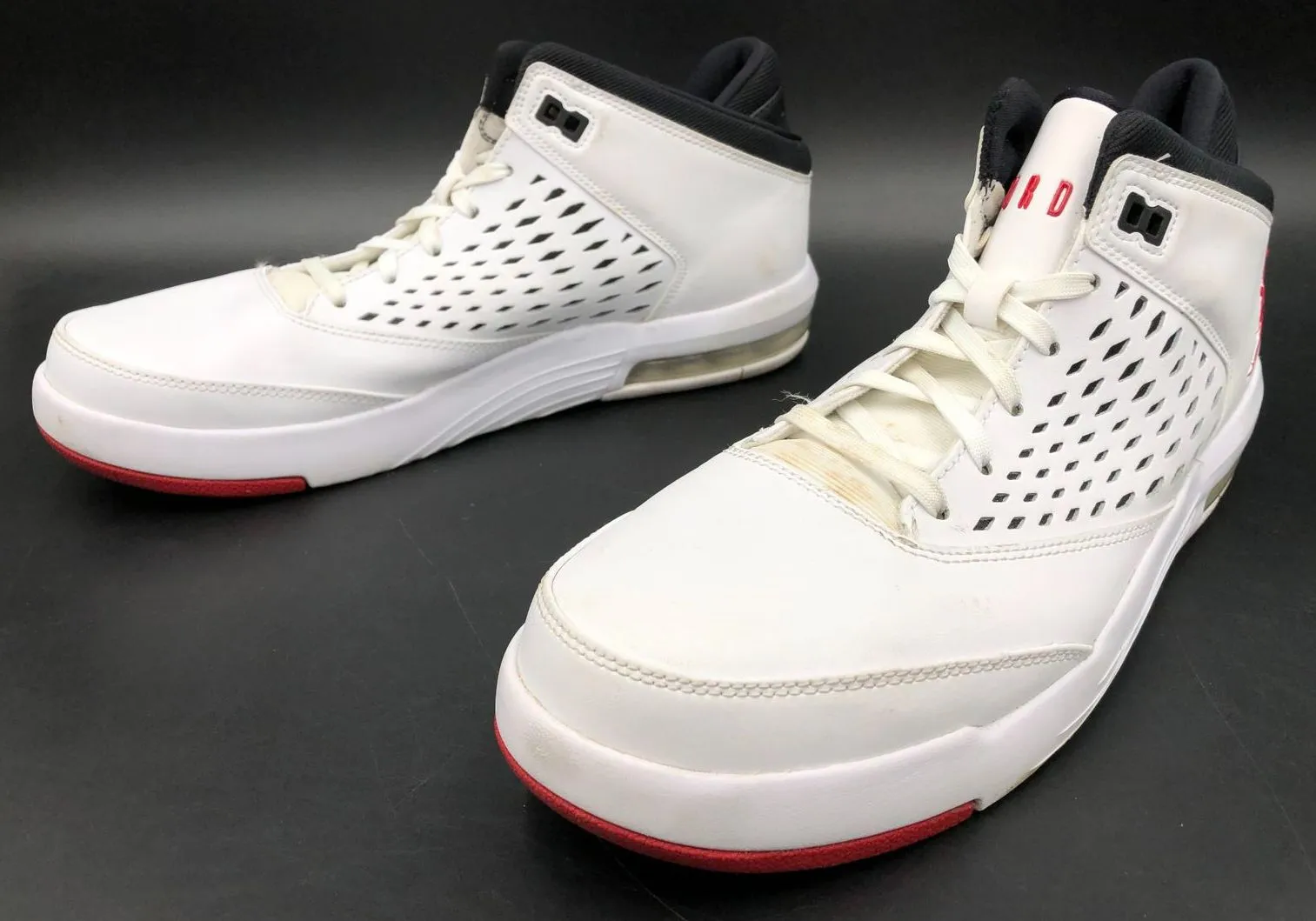 Nike Air Jordan Flight Origin 4 Men's 'White Red' Sneakers - Size 11 ( COA)
