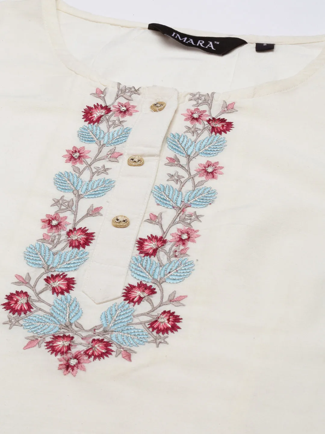 Off-white Printed Kurta Set