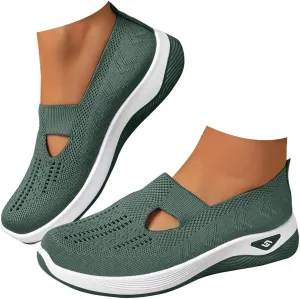 Orthopedic Shoes for Women Walking Shoes 2024 New Wove Breathable Soft Orthopedic Diabetic Comfortable Slip-On Sneakers