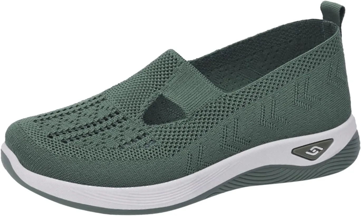 Orthopedic Shoes for Women Walking Shoes 2024 New Wove Breathable Soft Orthopedic Diabetic Comfortable Slip-On Sneakers