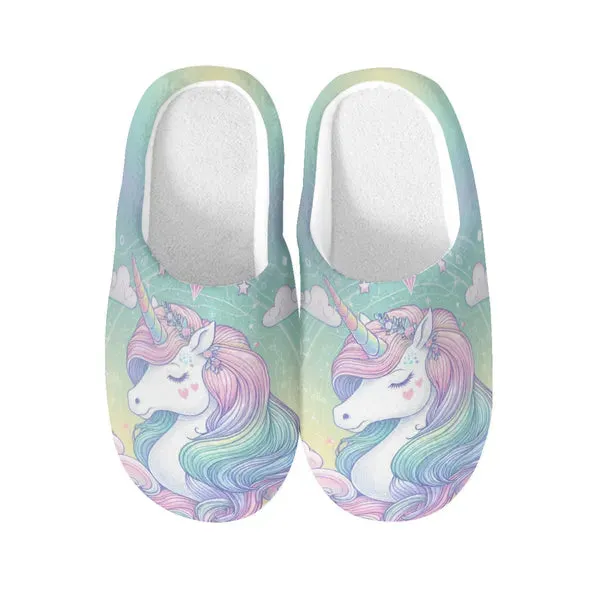 Pastel Unicorn Dream Non-Slip Slippers