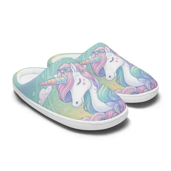 Pastel Unicorn Dream Non-Slip Slippers