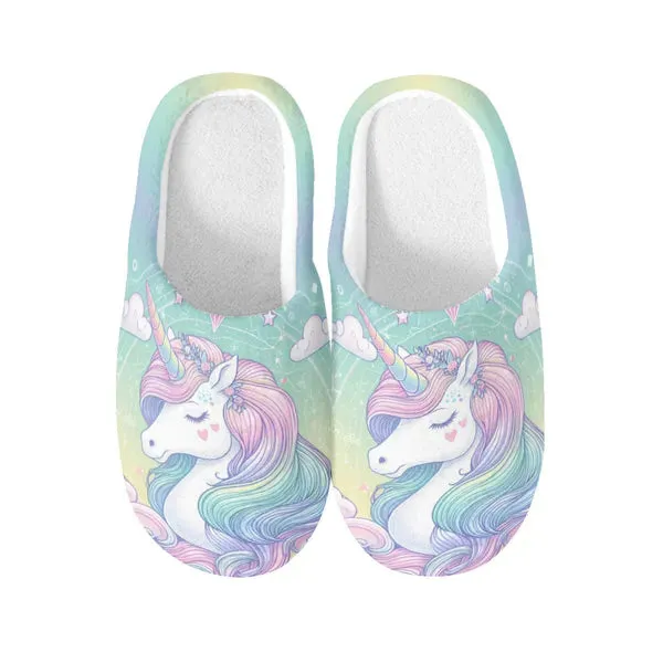 Pastel Unicorn Dream Non-Slip Slippers