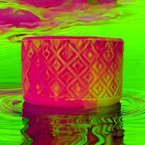 Pink & Lime Swirl | Diamond | Silicone Boot