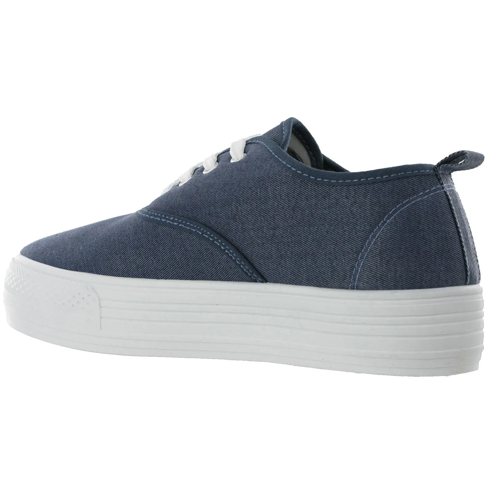 Platform Canvas Pumps