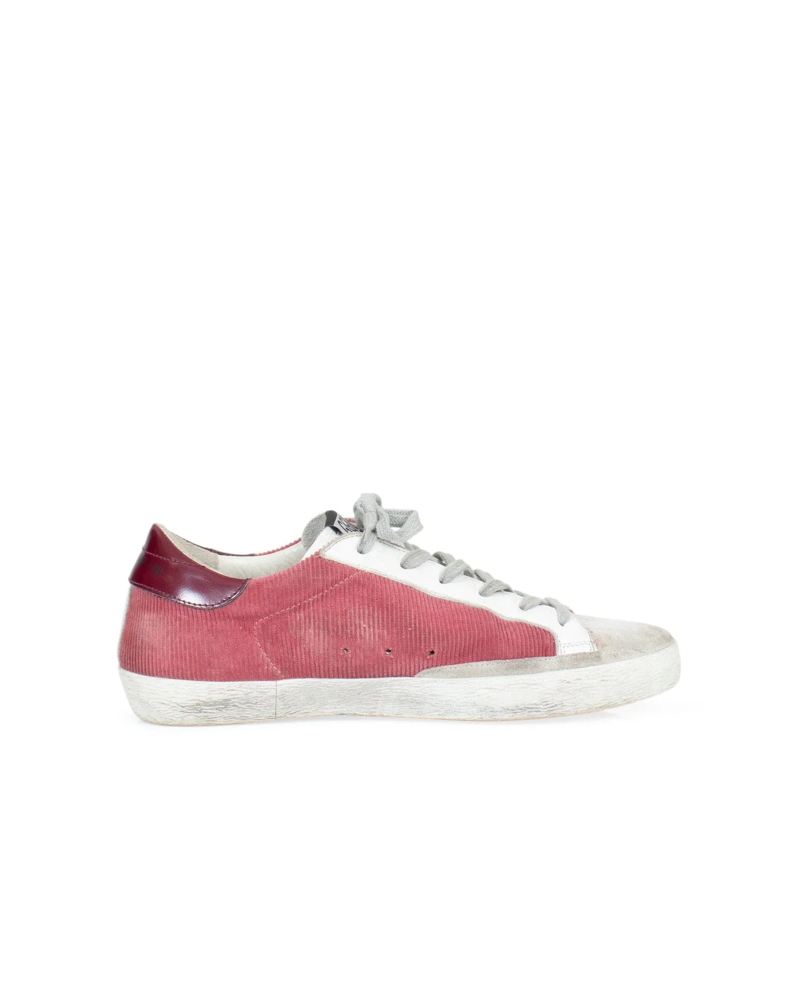 Red Corduroy "Superstar" Sneakers