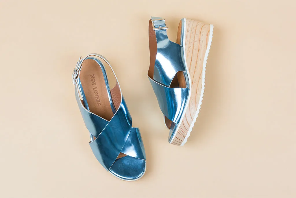SIBILA Metallic Blue Platform