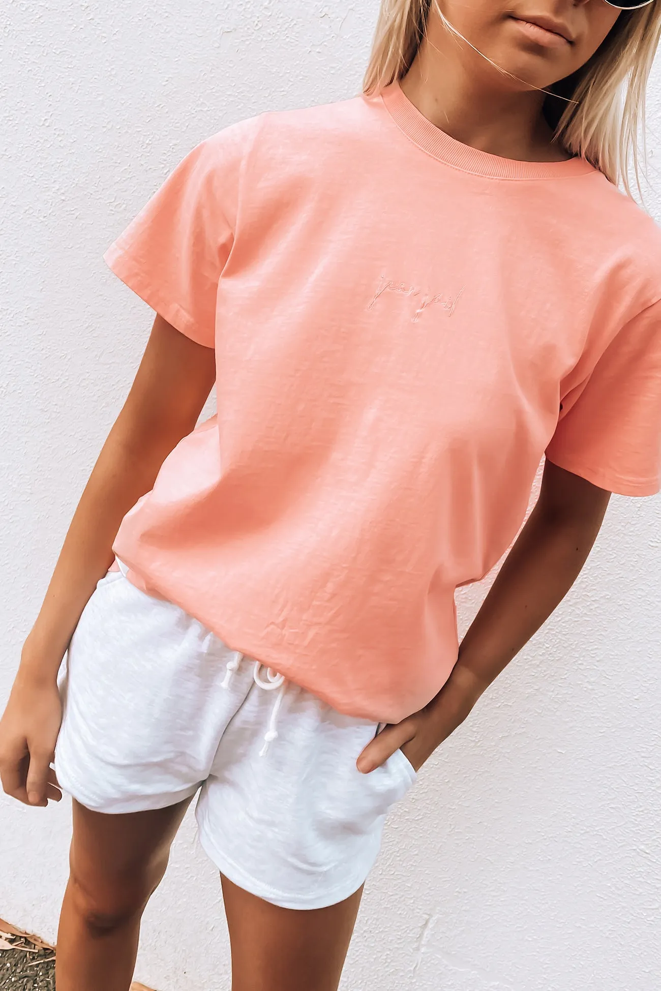 Signature Tee Peach
