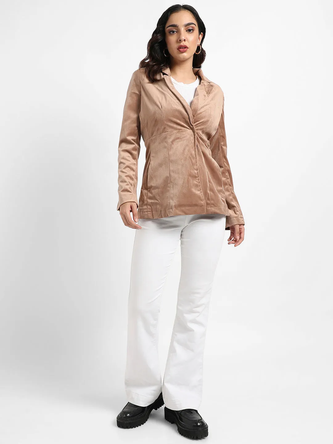 Single-Breasted Blazer With Insert Pockets