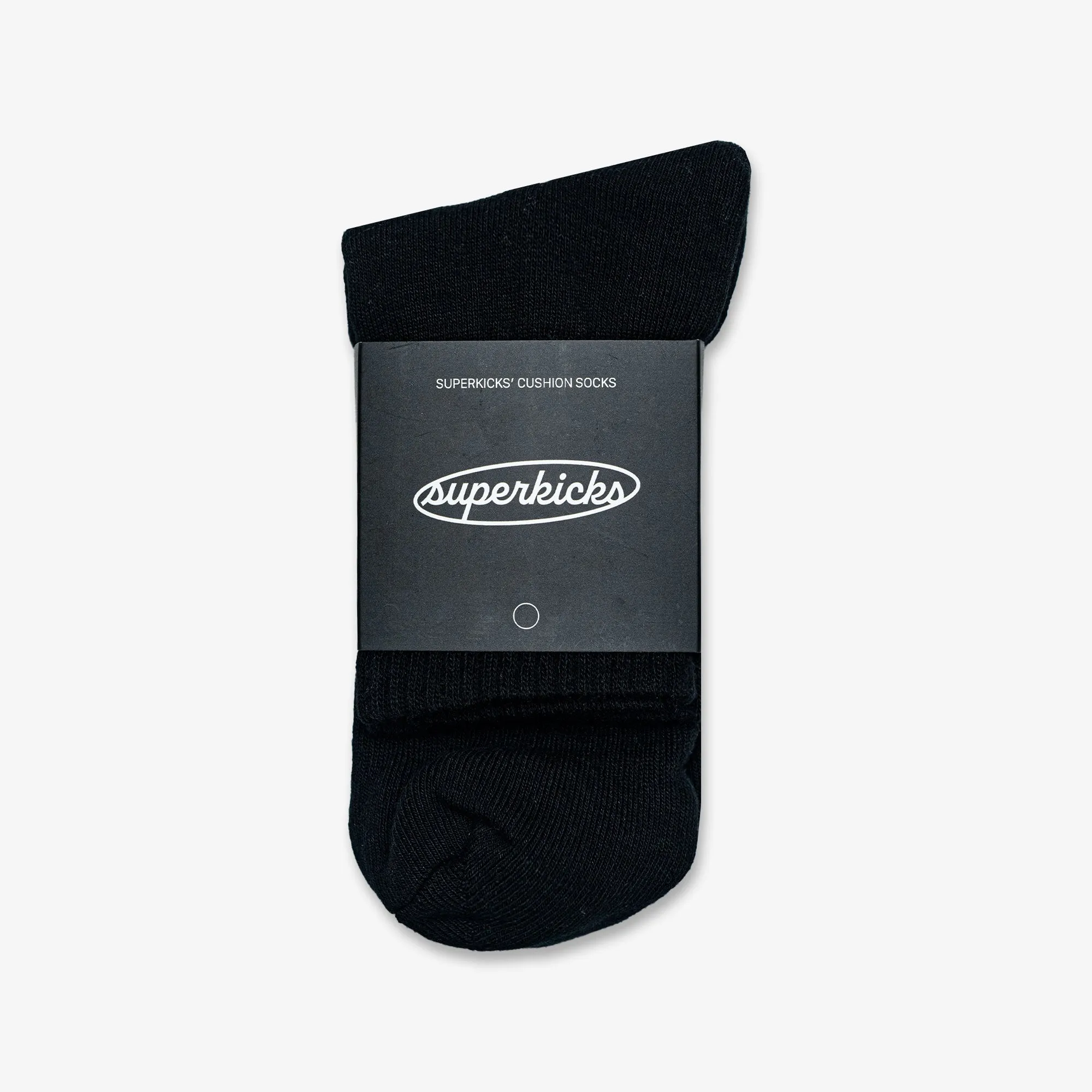 Superkicks | CREW SOCKS  { BLACK