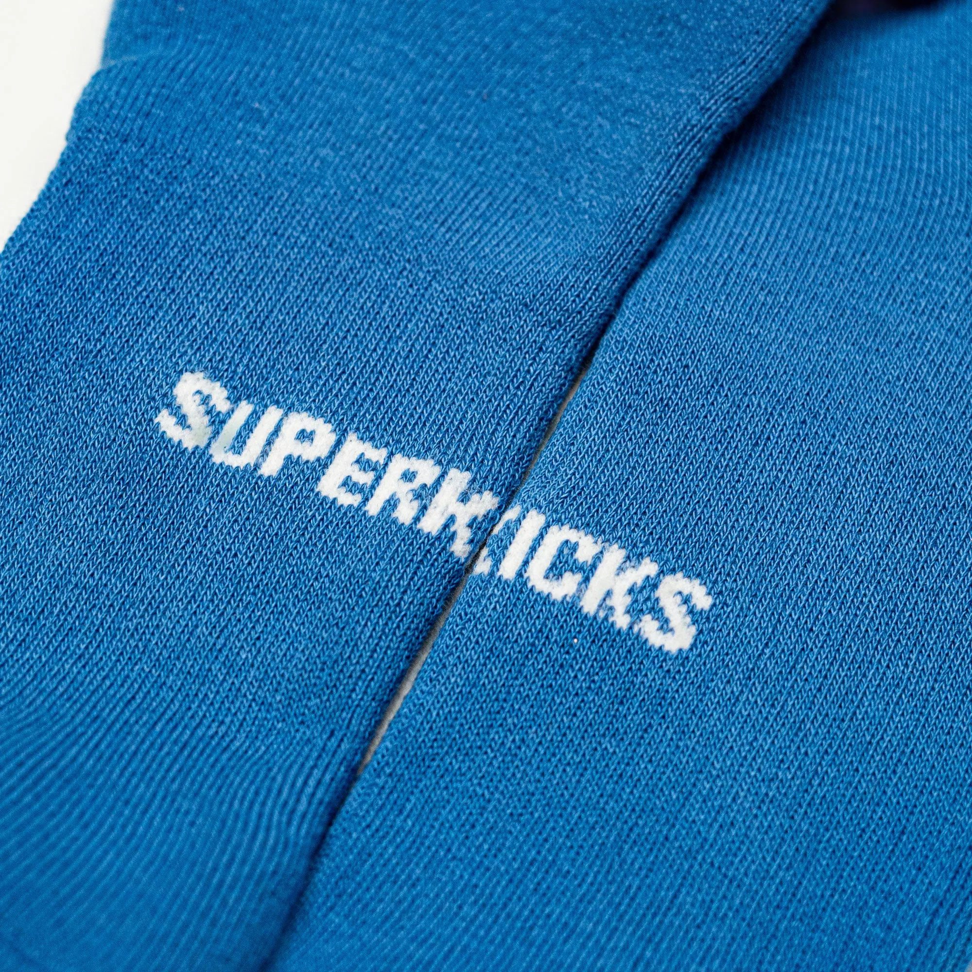 Superkicks | CREW SOCKS  { WHITE/PURPLE/BLUE