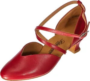 TANZSCHUHMANUFAKTUR Women's Standard & Latin Dance Shoe, red, 7