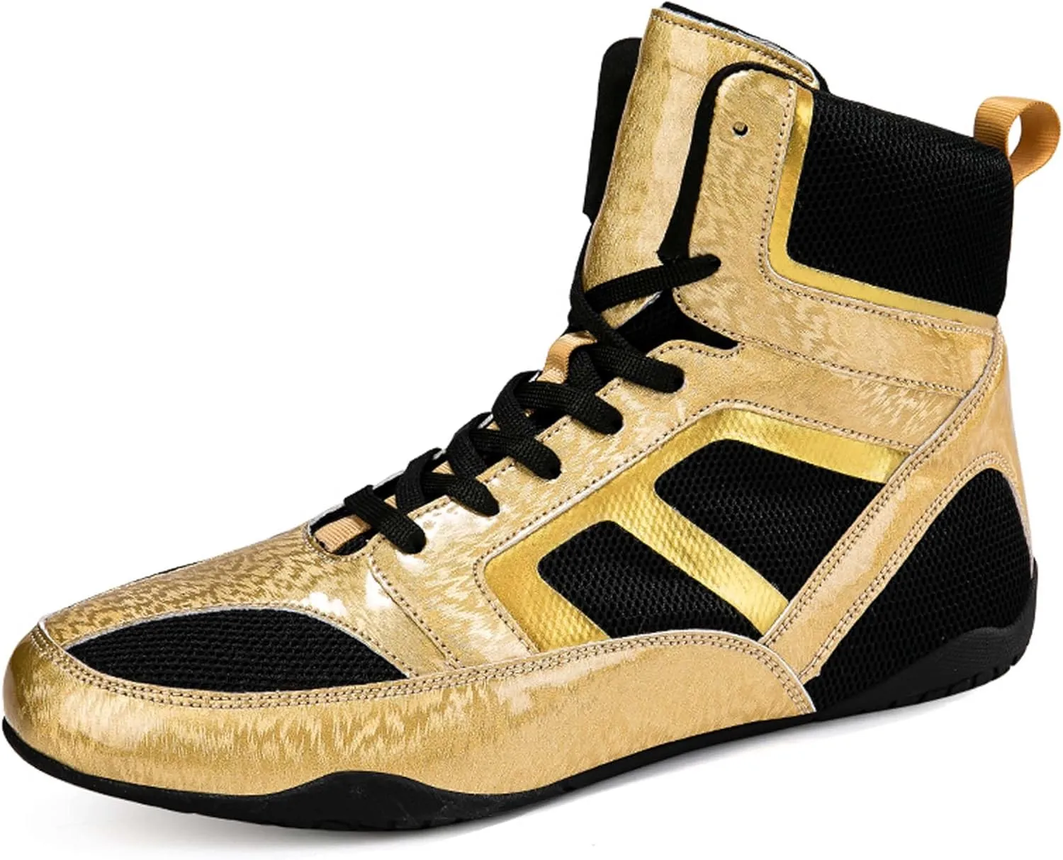Usoway Men's Professional Boxing Shoes Non-Slip Wrestling Shoes Women's Lightweight Boxing Wrestling Training Shoes Adult Fitness Sports Shoes Fighting Weightlifting Multifunctional Shoes