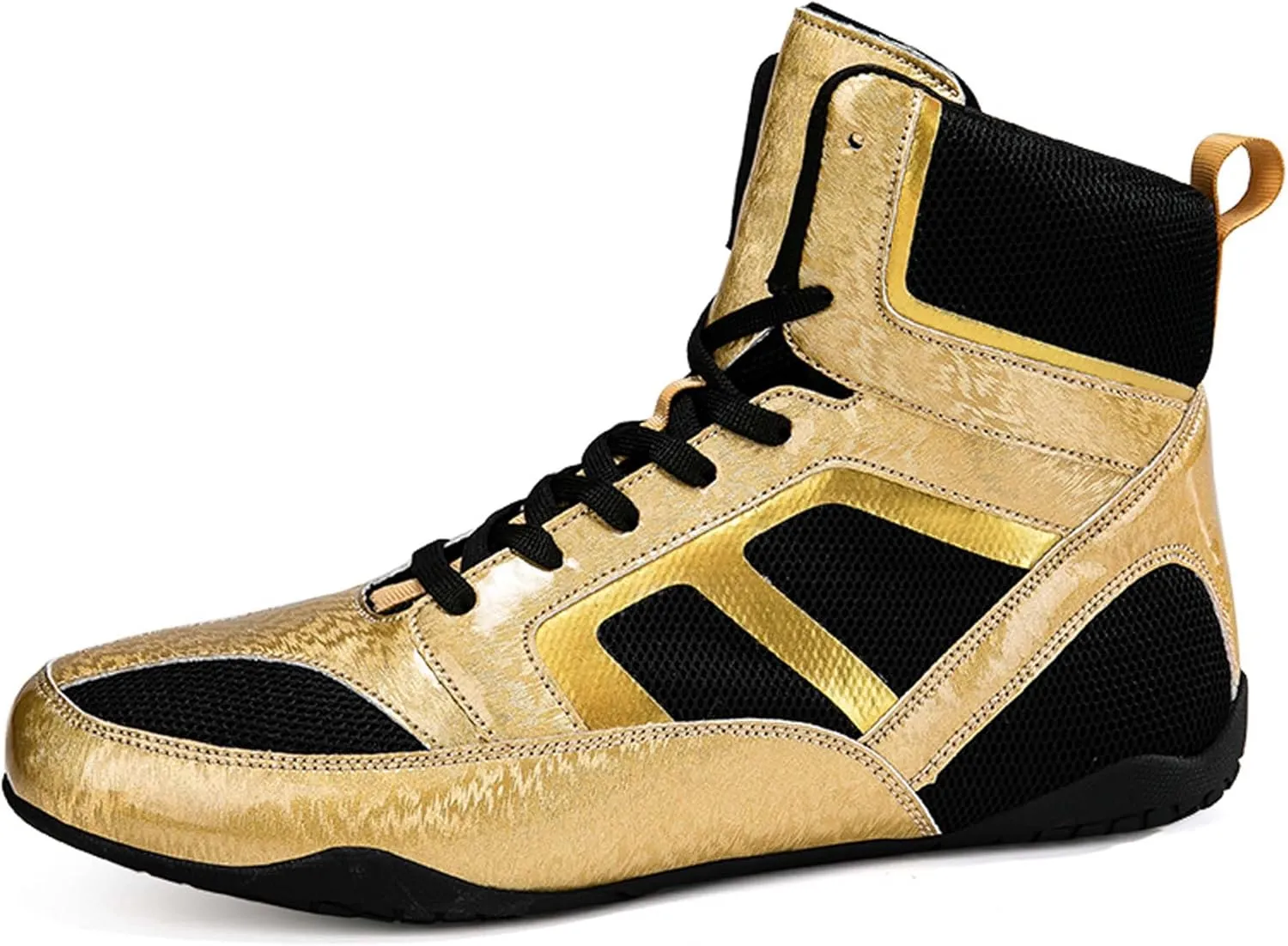 Usoway Men's Professional Boxing Shoes Non-Slip Wrestling Shoes Women's Lightweight Boxing Wrestling Training Shoes Adult Fitness Sports Shoes Fighting Weightlifting Multifunctional Shoes