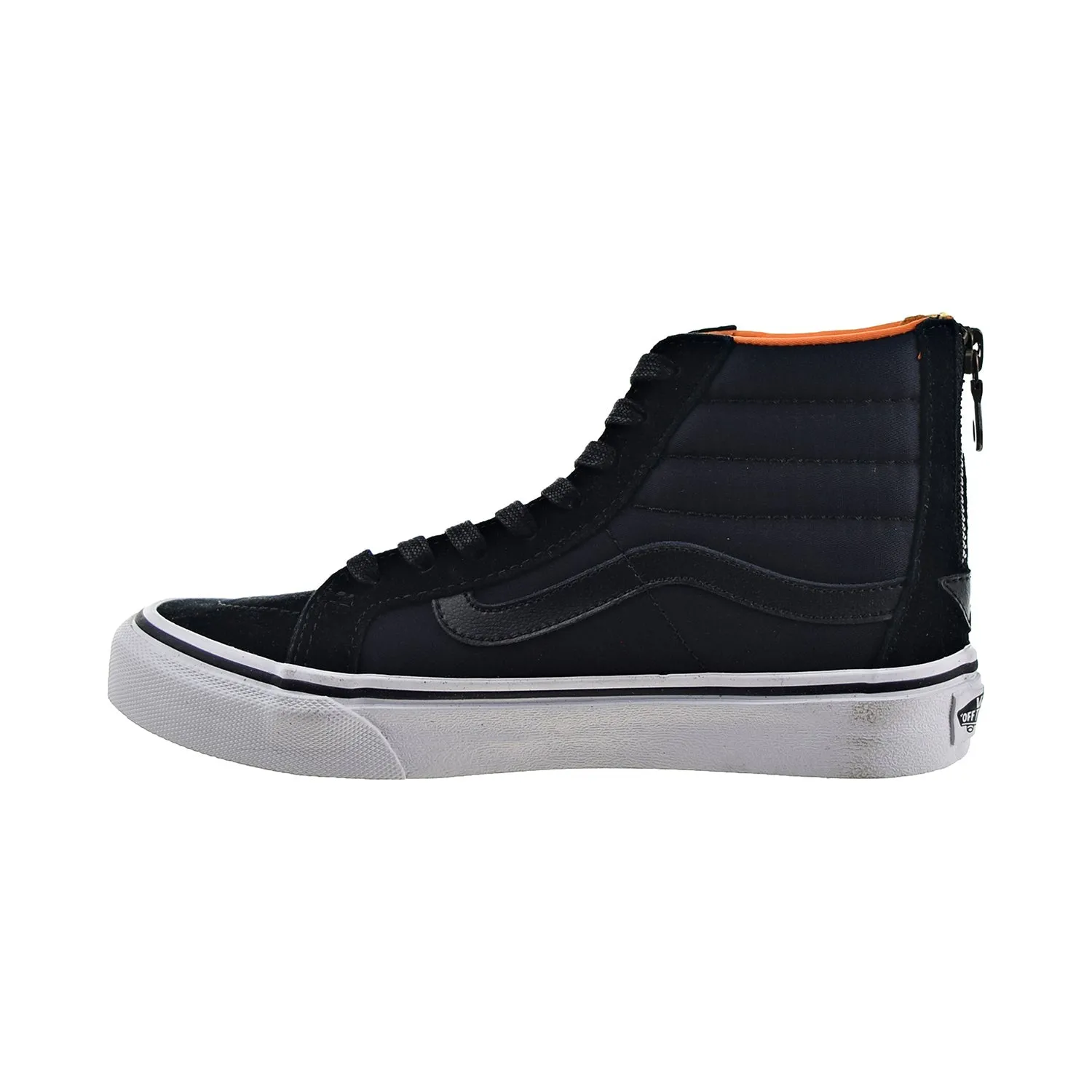Vans Sk8-Hi Slim Zip Boom Boom Men's Shoes Black-True White