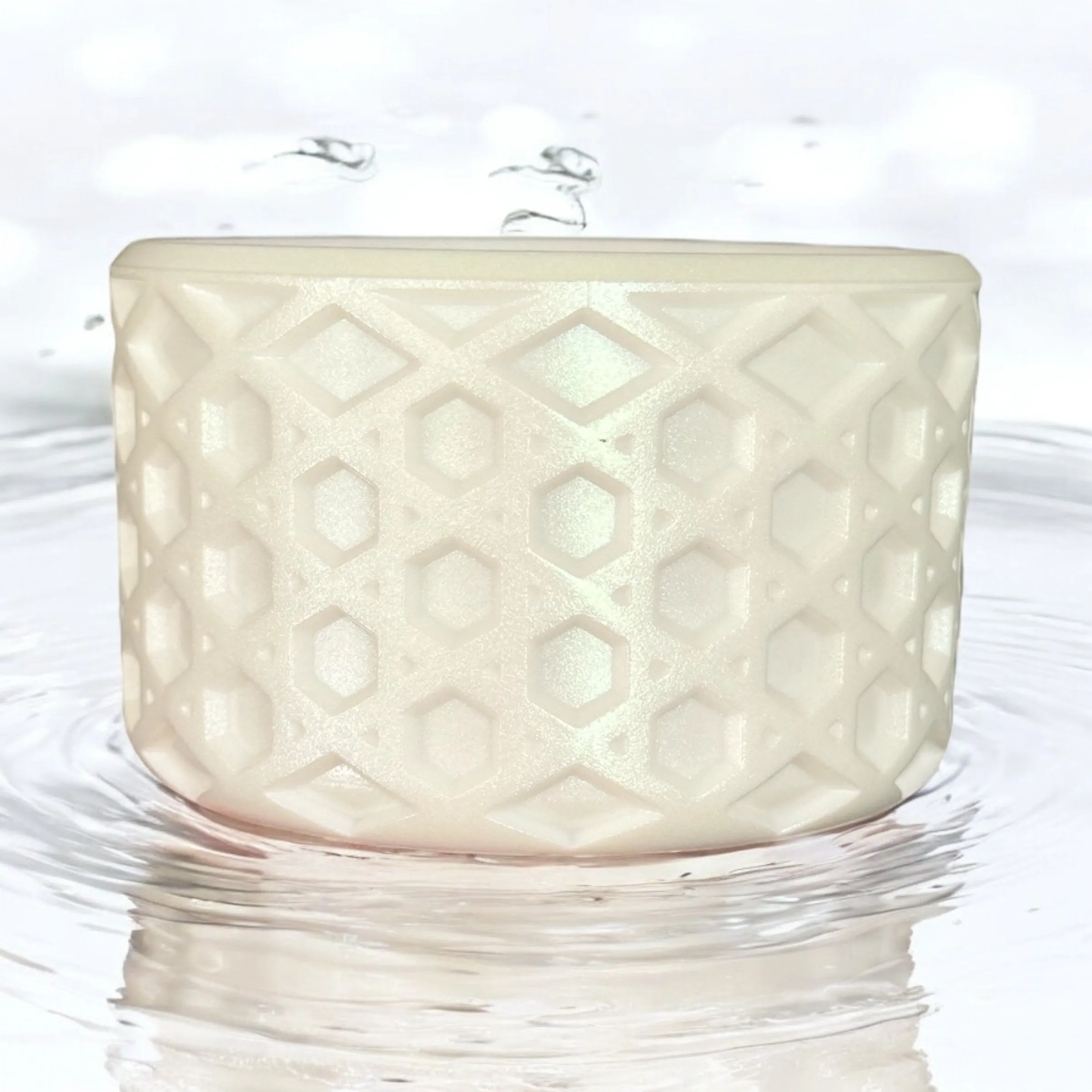 White Shimmer | Waffle | Silicone Boot