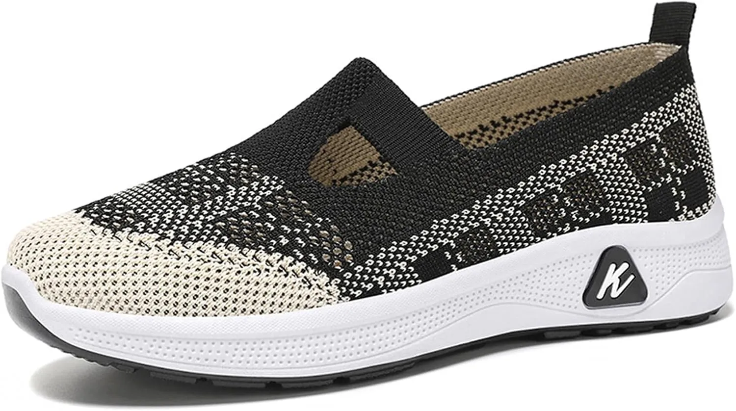 Women's Athletic Hiking Barefoot Shoes Woven Orthopedic Breathable Soft Shoes Hands Free Slip in Sneakers for Walking Trave