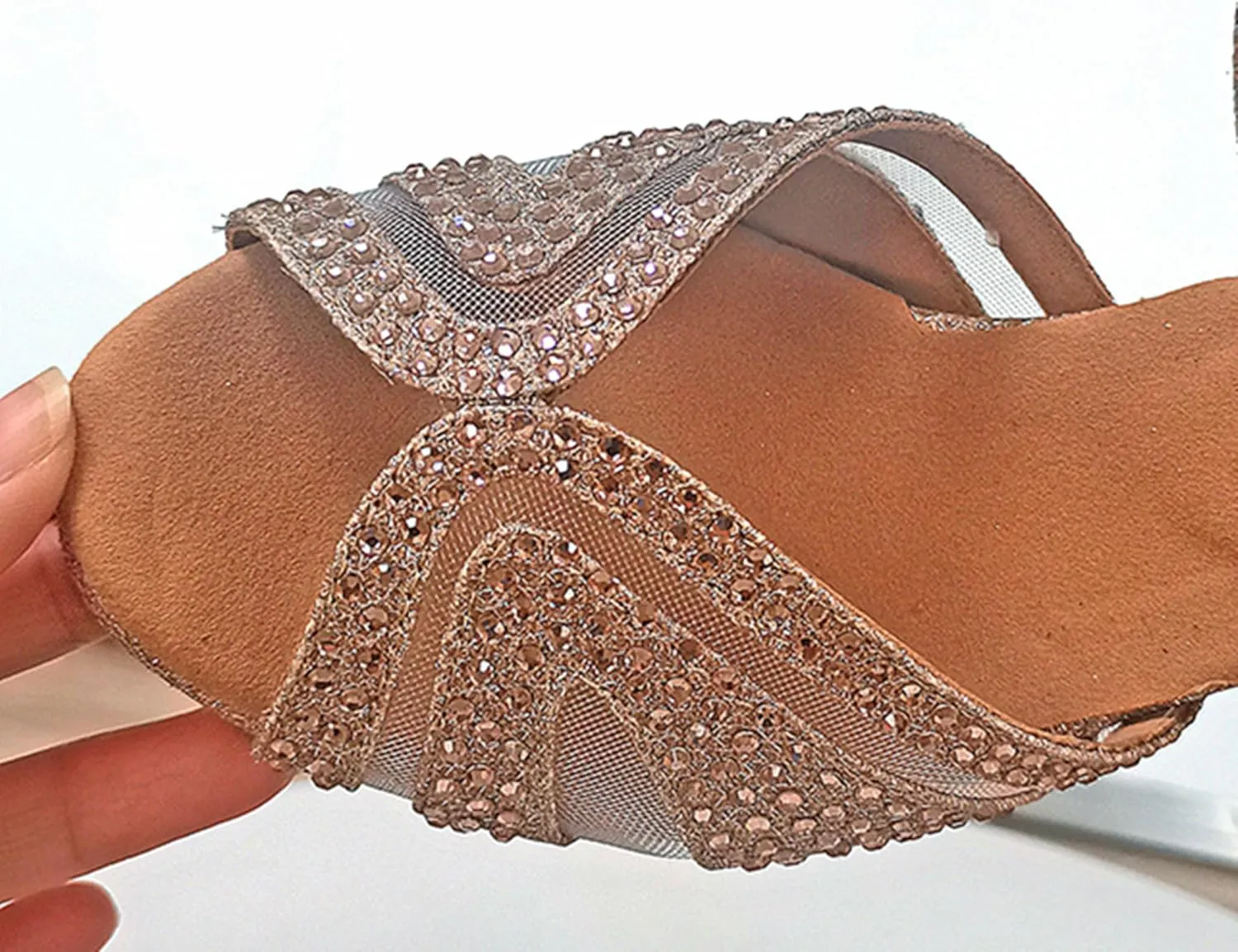 Womens Girls Dance Club Shoes Platform Latin Dancing Heels Glitter Wedding Prom Sandals X502