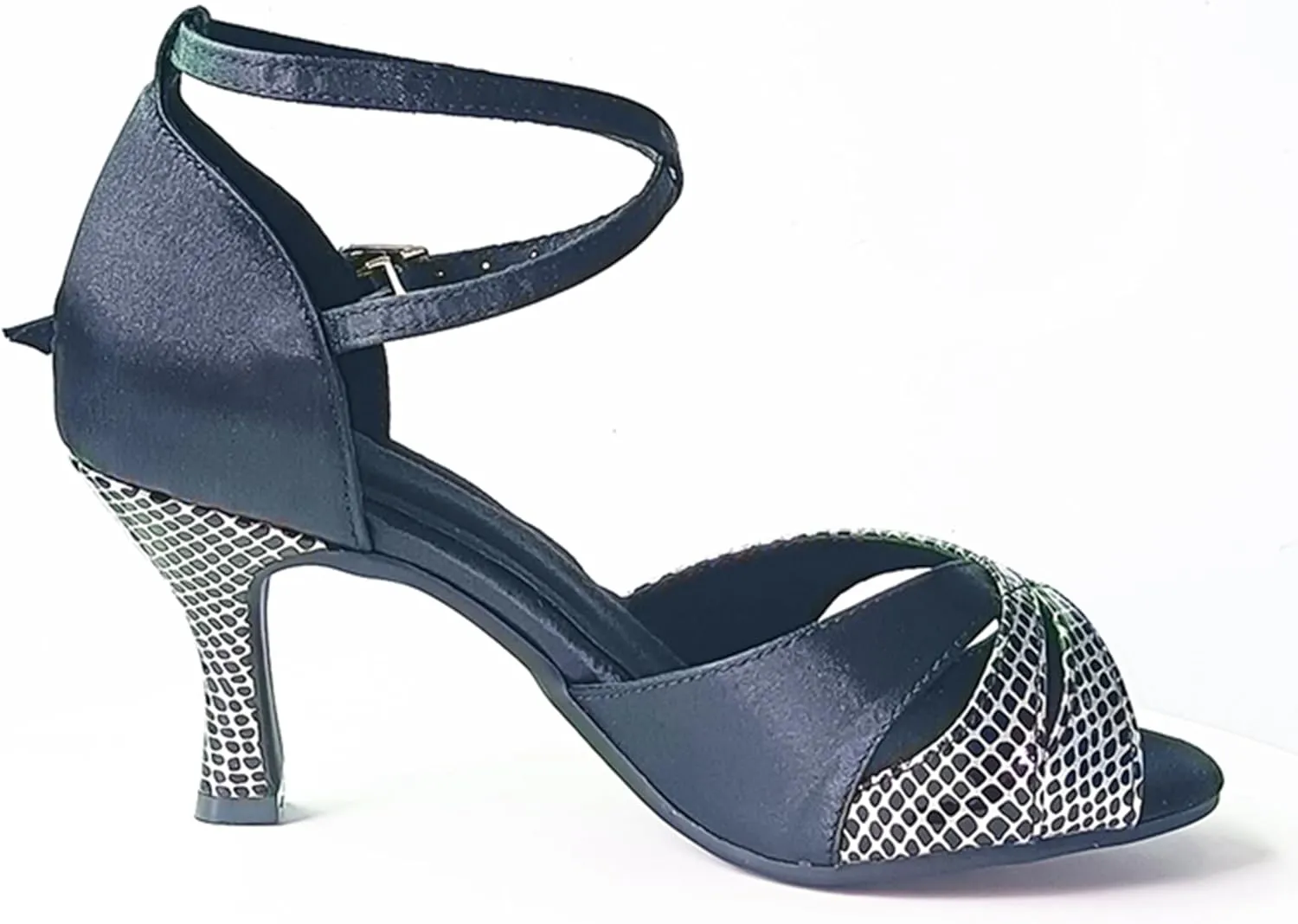 Womens Girls Heeled Dance Shoes 3" Heel Latin Salsa Ballroom Dancing Wedding Party Sandals X508
