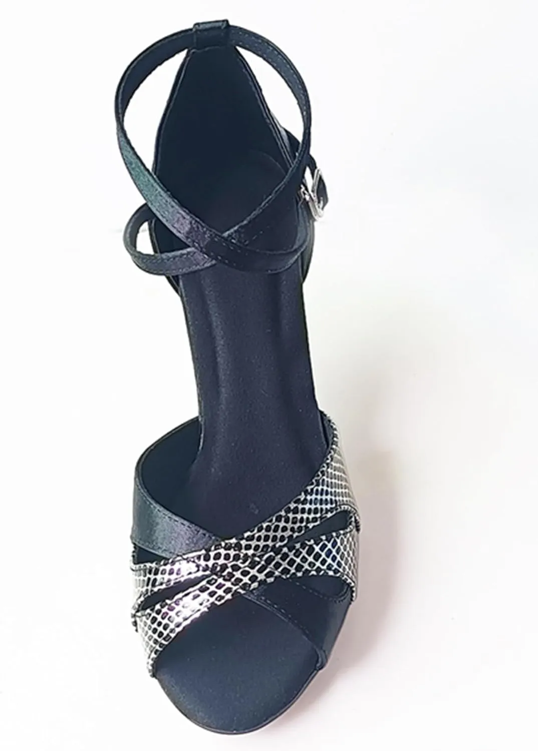 Womens Girls Heeled Dance Shoes 3" Heel Latin Salsa Ballroom Dancing Wedding Party Sandals X508