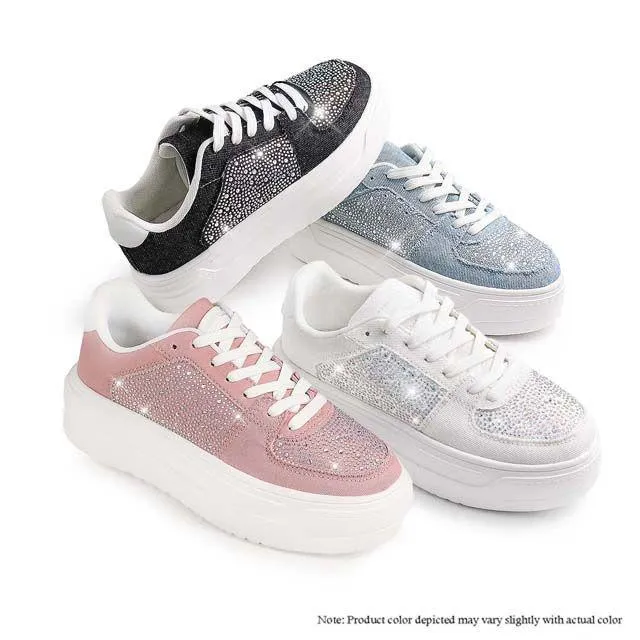 Women's  Rhinestone Sneakers -MARSEL1