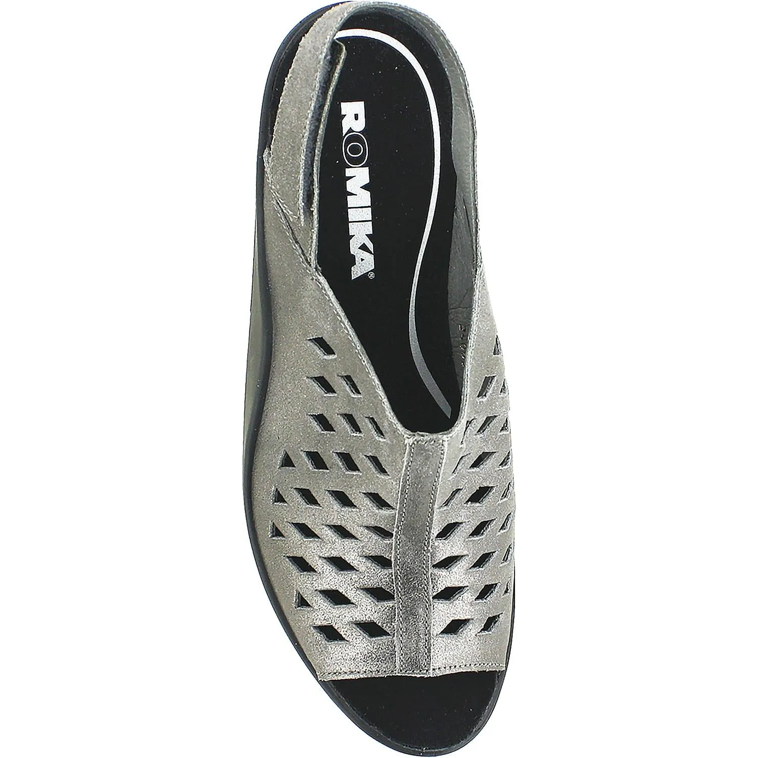Women's Romika Mokassetta 334 Taupe Metallic Leather