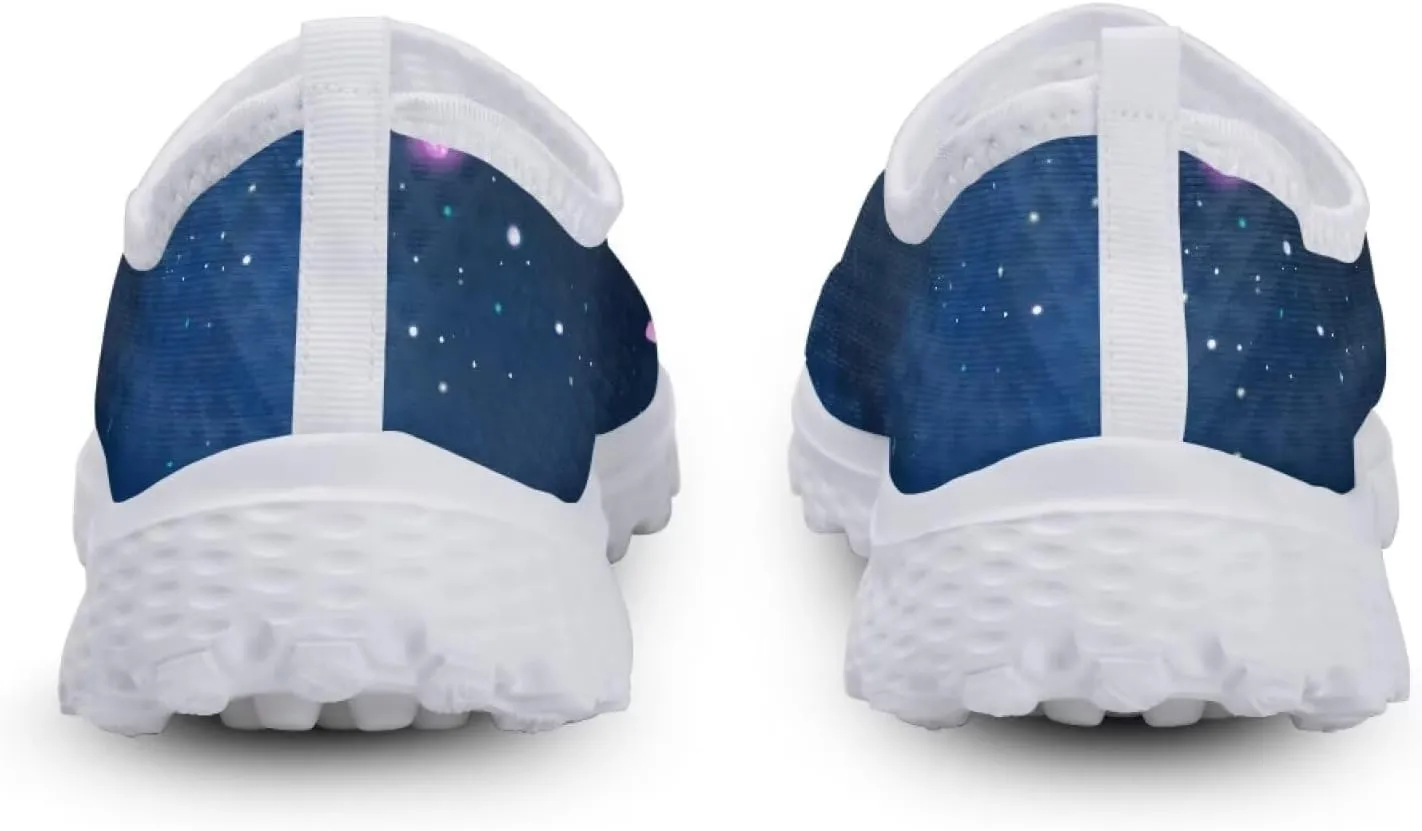 Women's Walking Shoes Men Mesh Sneaker Flat Slip On Breathable Trainers US 5-12