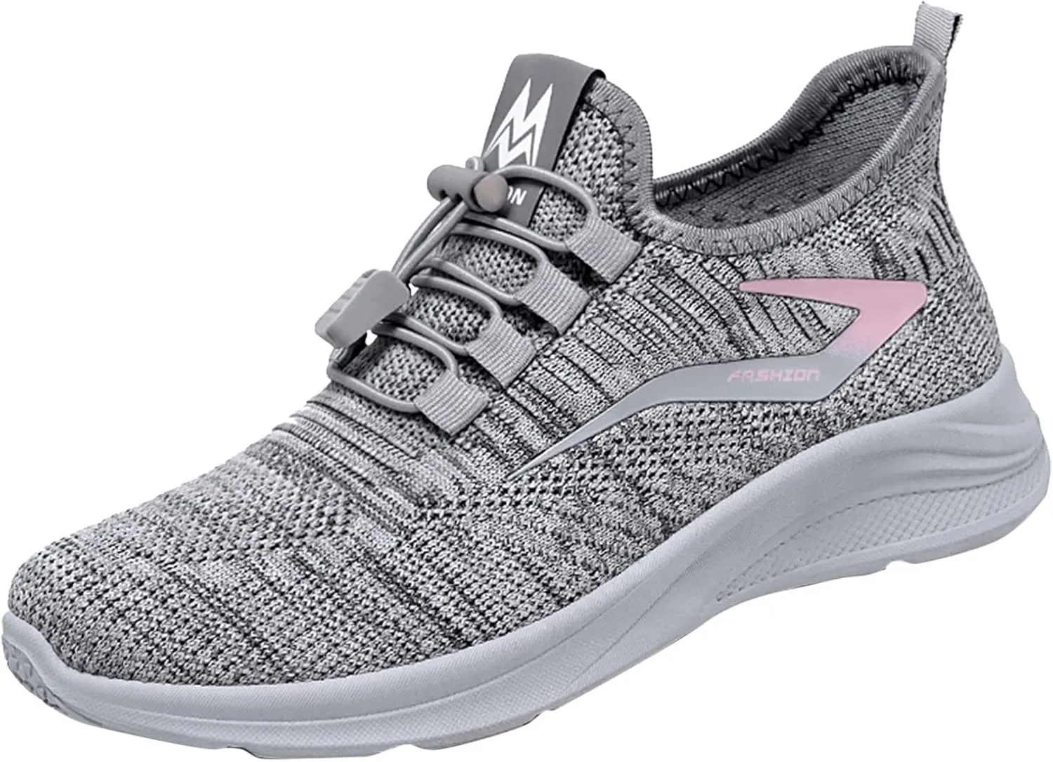 ZSpzx Running Shoes for Women Lightweight Air Cushioned Tennis Sneakers Non Slip Breathable Mesh Gym Workout Sneakers Ladies Walking Plantar Fasciitis Slip On Shoes for Gym Travel Daily Wear